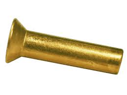 Din 661 messing undersænket flad hoved nitte